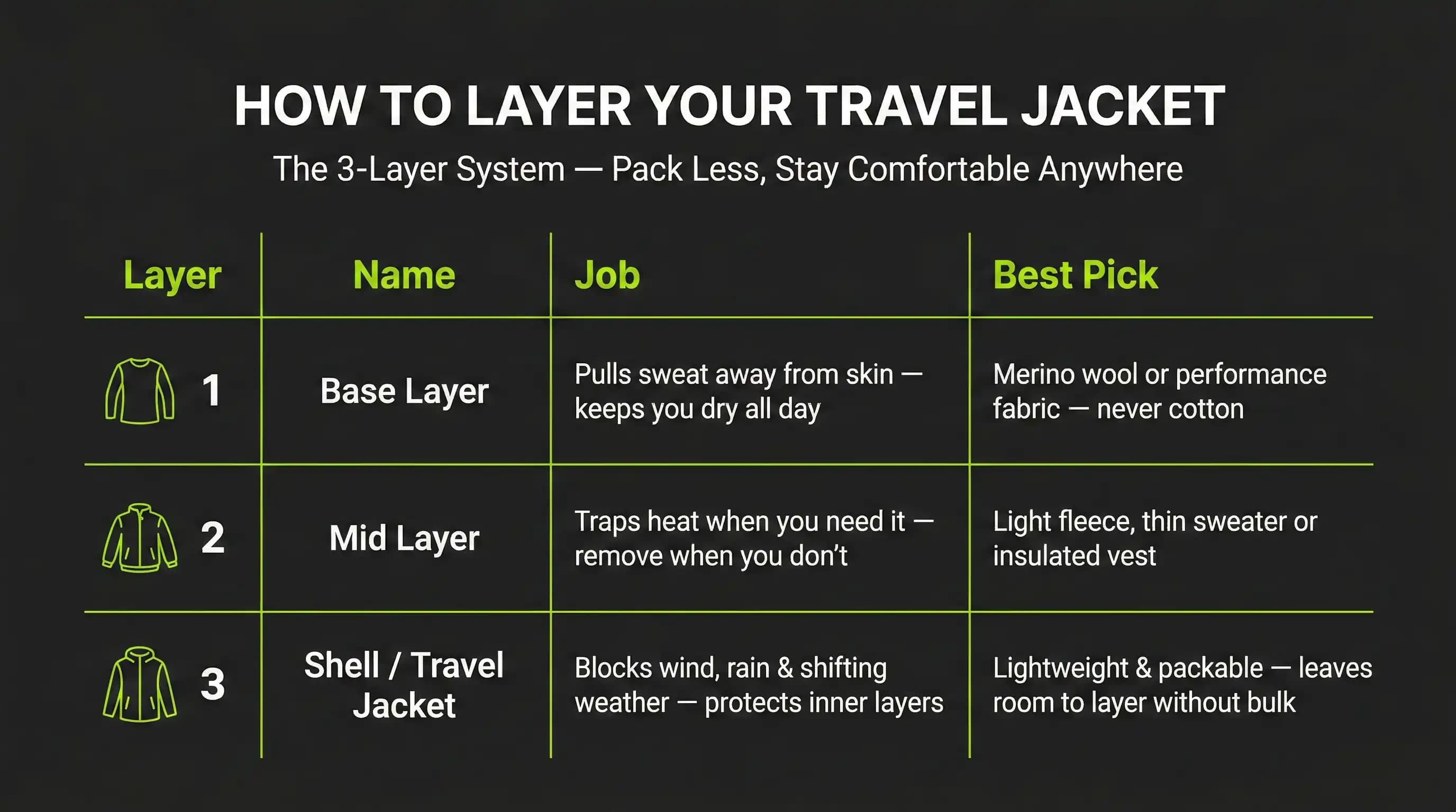 How to Layer Your Travel Jacket