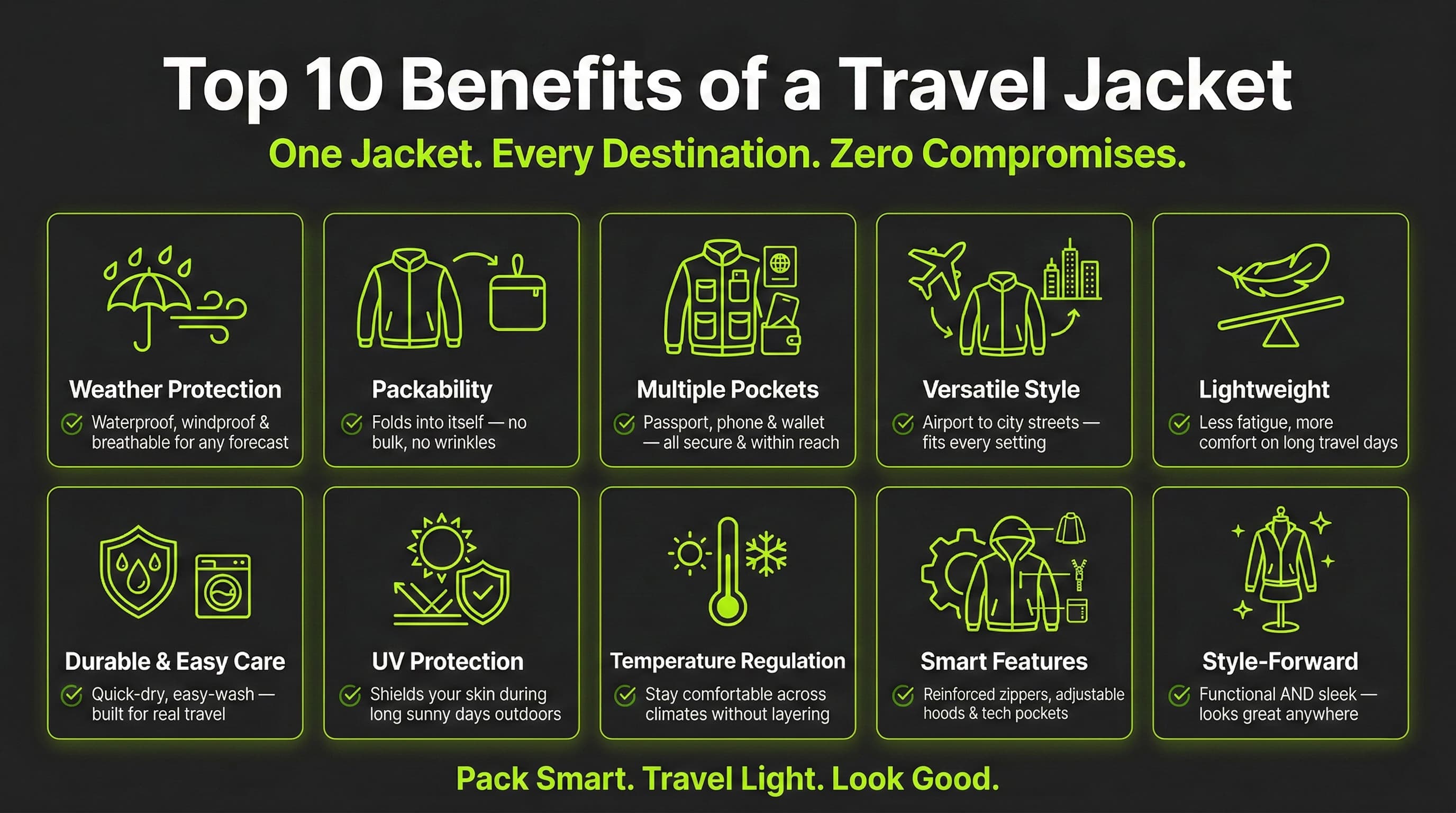 Top 10 Benefits of a Travel Jacket